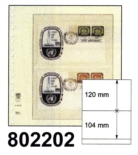 LINDNER-T-Blanko - Einzelblatt 802 202