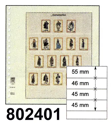 LINDNER-T-Blanko - Einzelblatt 802 401