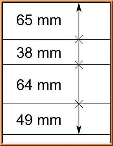 LINDNER-T-Blanko - Einzelblatt 802 410