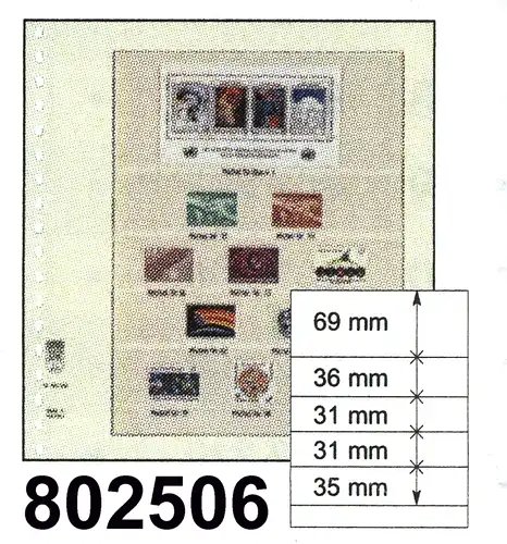 LINDNER-T-Blanko - Einzelblatt 802 506