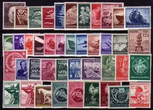 Année 1944 (42 timbres) Michel-N° 864-906 complet post-fraîchissement / MNH / **
