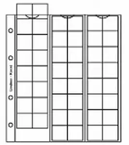 Pile de monnaie LINDNER KARAT avec 48 cases, 22 mm Ø