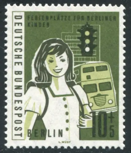 194 enfants 10 Pf avec PLF vert tache sur la gauche au-dessus du bus, champ 50 **