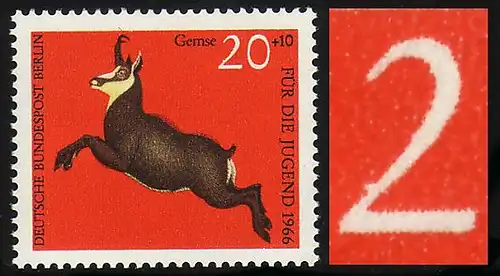 292I Wofa 20 Pf mit PLF I: Ausbuchtung an der 2 der 20, Feld 41 **