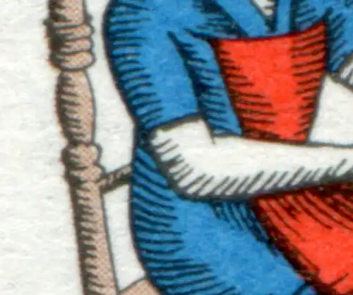 310 Wofa 10 Pf avec la fraction PLF dans la manche gauche, case 8, **