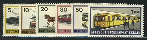 379-384 Schienenfahrzeuge 1971, Satz **