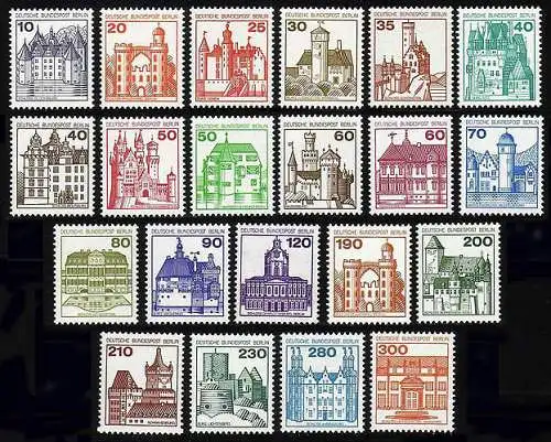 532ff BuS 21 valeurs complètes, ensemble ** frais de port