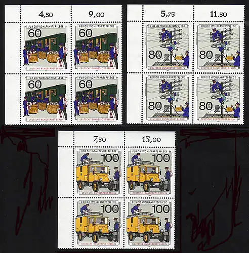 876-878 Wofa Post 1990, E-Vbl o.l. Satz **