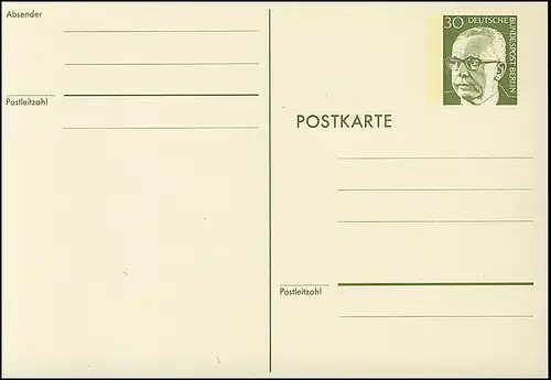 P 91a - Hinemann 30 Pf, carton couleur raclée **