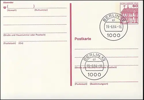 P 122 II - BuS 60 Pf Letterset, VS-O Berlin 12