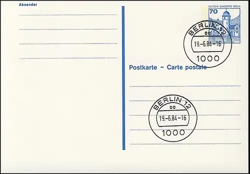 P 123 II - BuS 70 Pf Letterset VS-O Berlin 12