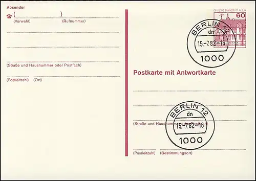 P 125 I - BuS 60/60 Pf Buchdruck VS-O Berlin 12