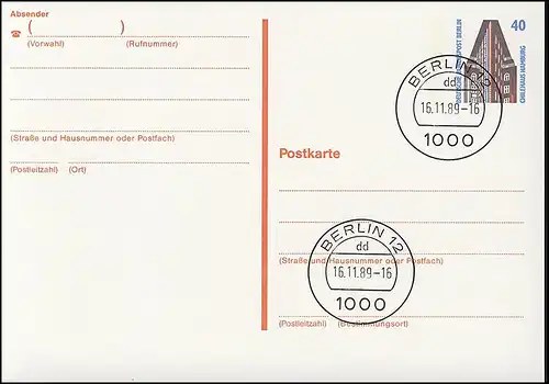 P 129 - SWK 40 Pf Leuchtbalken dicht VS-O Berlin