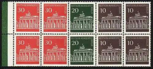 HBl. 13 aus MH 5 Brandenburger Tor mit RLV I, **