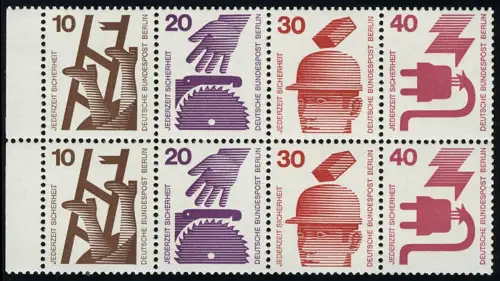 HBl. 16 aus MH 8 Unfall 1972, postfrisch **