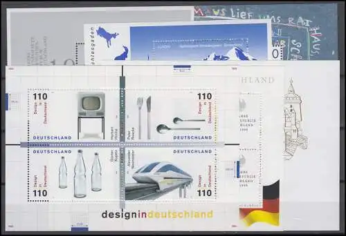 2027-2086 Bund-Jahrgang 1999 Ecken unten links, kpl. **