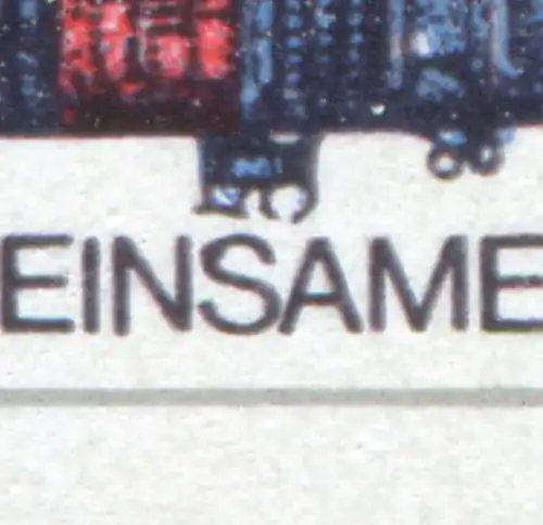 2360 Vol spatial 10 Pf avec retouche de l'entaille: maintenant épaissi S, champ 23, **