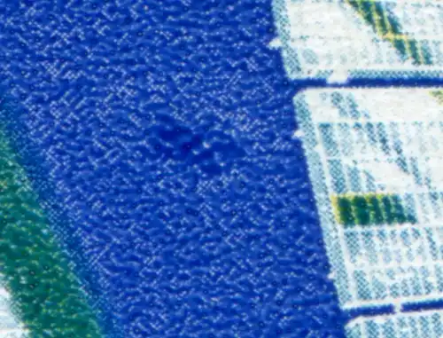 2312III Interkosmos 35 Pf: tache bleue dans l'espace en haut à gauche, champ 13 **