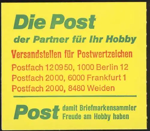 11g MH BuS 1980 - mit PLF V+IV ** postfrisch