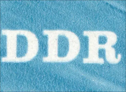 2163 Pont 10 Pf: en dessous épais R en RDA, champ 15 **