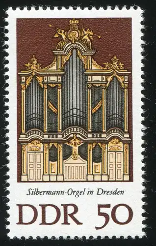 2114I Silbermann-Orgel 50 Pf mit PLF I gebrochene Tür, Feld 39 **