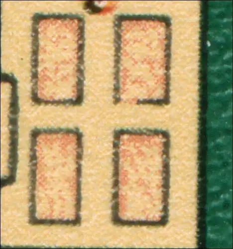 2111 Silbermann-Orgel 10 Pf: gebrochene Türfüllung, Feld 21 **