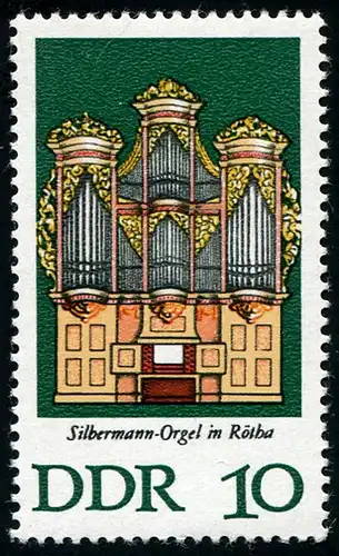 2111 Silbermann-Orgel 10 Pf: gebrochene Türfüllung, Feld 21 **