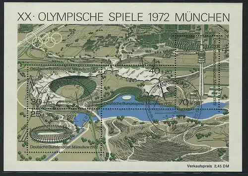 Block 7 Olympiapark 1972, ESSt München 5.7.1972