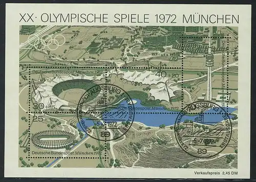 Block 7 Olympiapark 1972 mit ESSt Augsburg 5.7.1972