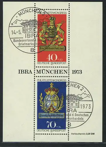 Block 9 IBRA 1973, SSt München APHV 14.5.73