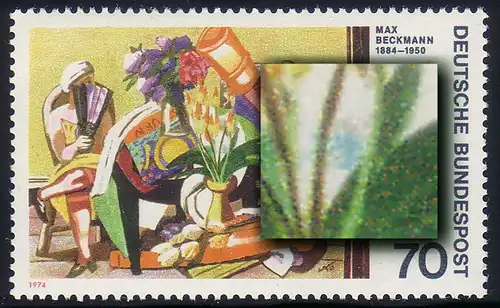 822II Beckmann avec PLF II: tache bleue dans le bouquet, champ 13, **