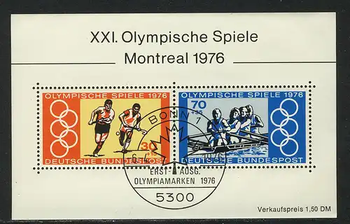 Block 12 Olympiade Montreal 1976, ESSt Bonn 6.4.1976