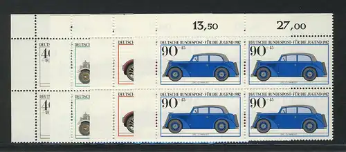 1123-1126 Jeunes véhicules à moteur 1982, E-Vbl o.l.