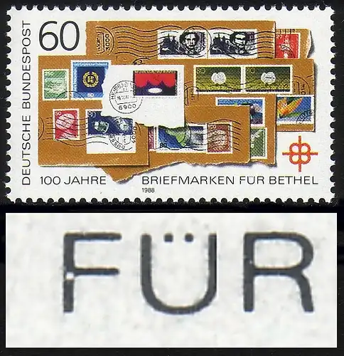 1395 Bethel, PLF gebrochenes F in FÜR, Feld 6 **