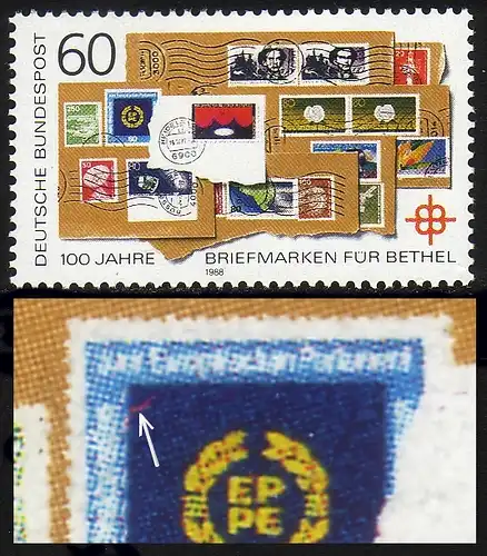 1395 Béthel avec PLF rouge en haut de la marque EPE, case 20, **