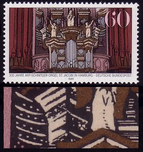 1441 Orgue avec PLF Race de colonne près de l'ange gauche, champ 4 ,**