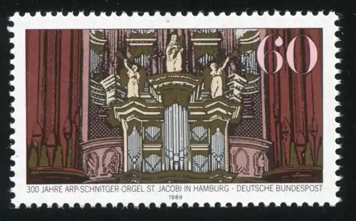1441 Orgel mit PLF Punkt über H von DEUTSCHE, postfrisch **