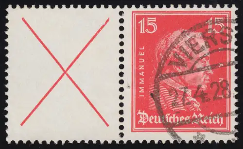 Persönlichkeiten Kant ZD X+15, gestempelt O