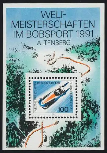 Bloc 23 Bob-WM Altenberg 1991, frais de port