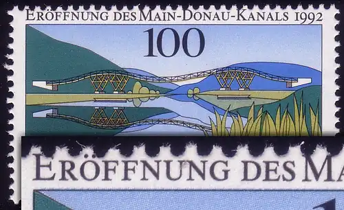 1630 Main-Donau-Kanal - Verzähnung oben in der Inschrift **