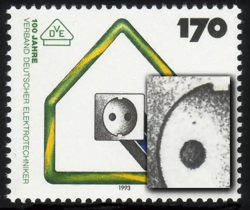 1648 VDE avec point PLF au-dessus du pôle gauche dans la prise, boîte 24, **