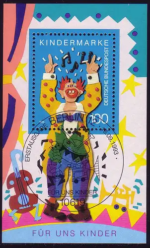 Bloc 27 Pour nous enfants - Clown de musique 1993 avec ESSt Berlin 11.9.1993