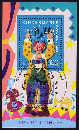 Bloc 27 Pour nous enfants - Clown de musique 1993 avec ESSt Bonn 11.9.1993