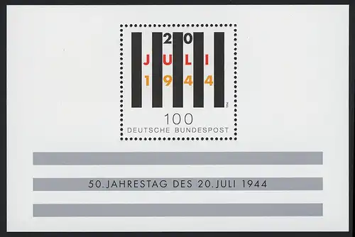 Bloc 29 Résistance - Attaque anniversaire 20 Juillet 1944, post-frais **