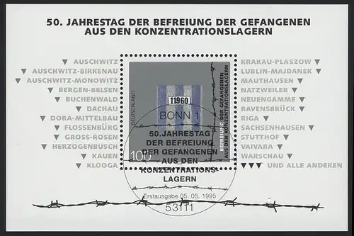 Bloc 32 anniversaire 50 ans de libération de prisonniers en 1995, ESSt Bonn 5.5.1995