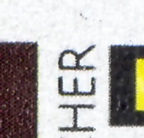 Bloc 33 Block film avec PLF 80-Pf valeur arc noir au-dessus du R, **