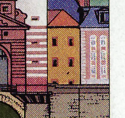 1868I Heidelberg: tache noire dans la maison, champ 1, ** post-fraîchissement