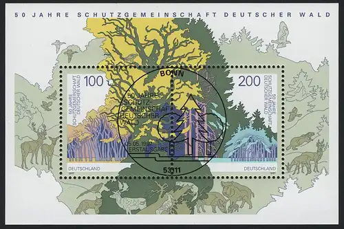 Block 38 Protection Gemeinschaft Deutscher Wald SDW 1997, ESSt Bonn