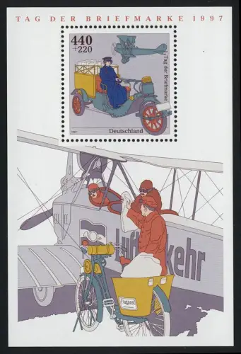 Block 41 Tag der Briefmarke 1997 - Posttransport, postfrisch **