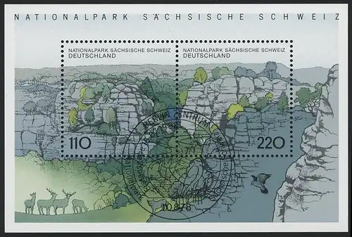 Block 44 Parc national de Suisse Sächsische, 1998, ESSt Berlin